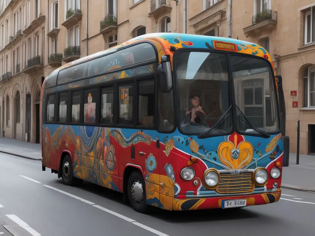 bus adevertising: Artistic bus wraps