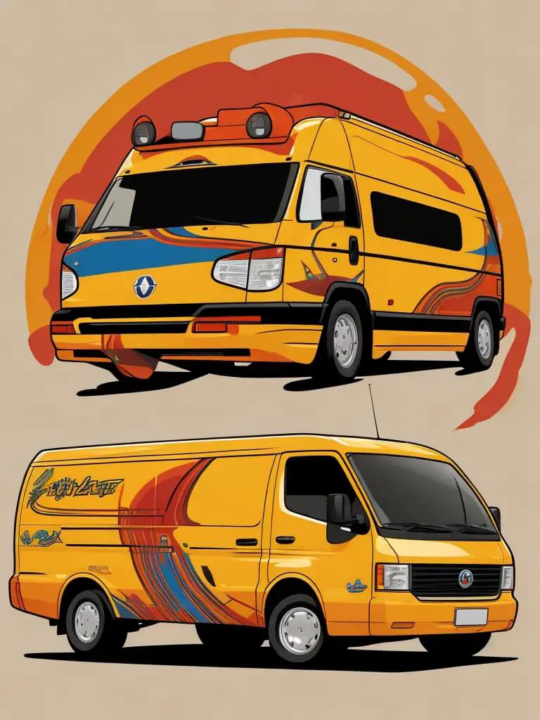 Vehicle mockups: van