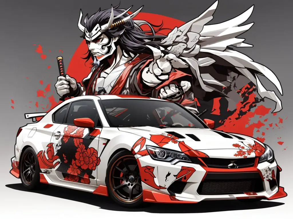 best semurai anime car wrap