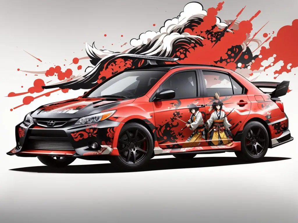 samurai anime car wrap ideas